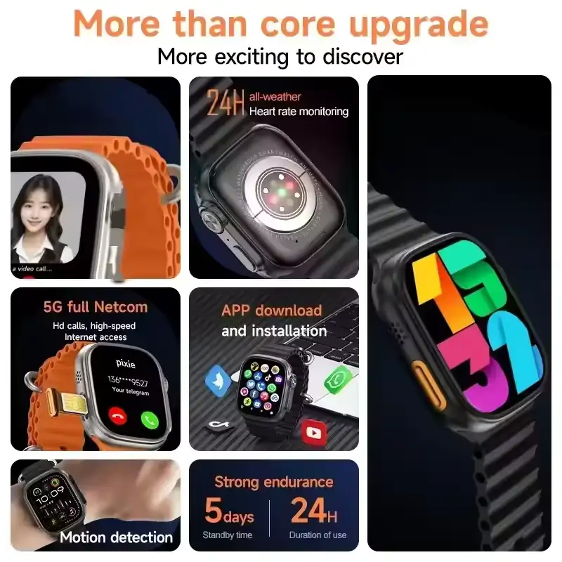 S8 Ultra Smart Watch 4G LTE AMOLED, GPS